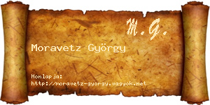 Moravetz György névjegykártya